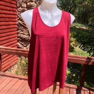 Eddie Bauer free dry wrap open back Women's Sleeveless Red Top